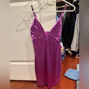 Purple mini dress